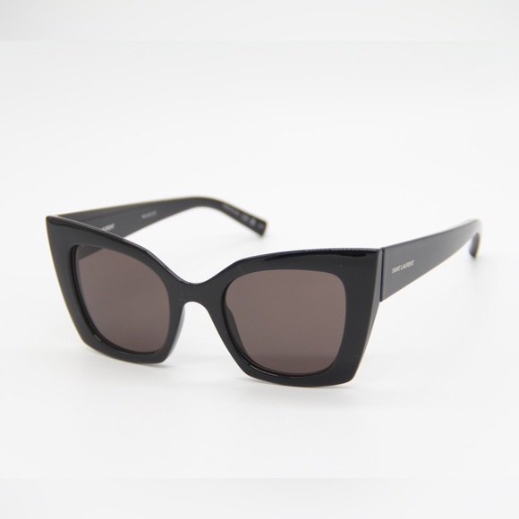 NEW SL552 001 SAINT LAURENT SL 552 001 WOMEN CAT EYE FRAME SUNGLASSES - Picture 9 of 13